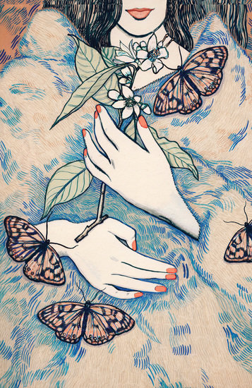 Orange blosoms with bleed 357 xxx q85