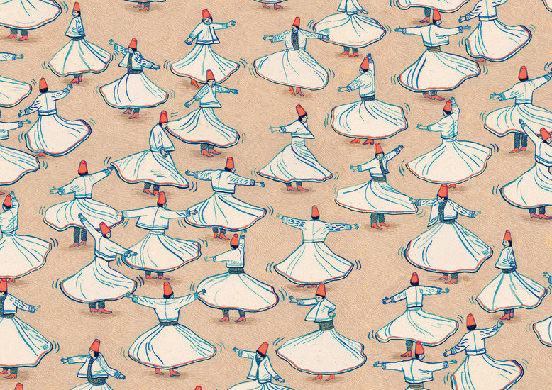 Whirling dervishes bleed double page spread 778 xxx q85