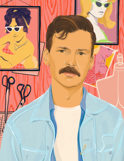 Lofficiel usa adamselman spiroshalaris portrait illustration2019 425 xxx q85