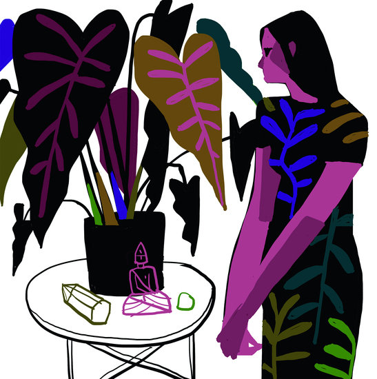 Woman with plant 547 xxx q85