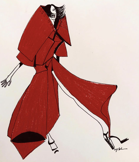 Woman in red 471 xxx q85