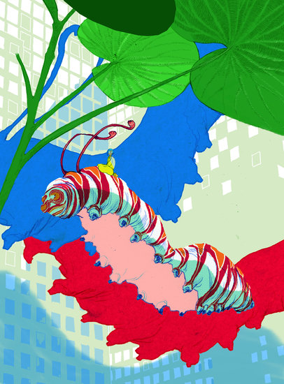 Caterpillar descending 406 xxx q85