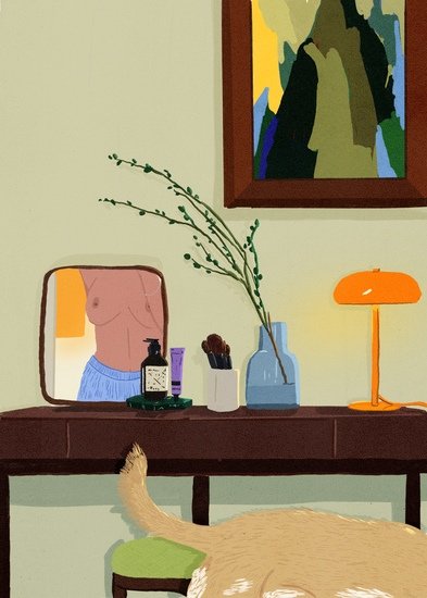 A tail and mirror reflections 393 xxx q85